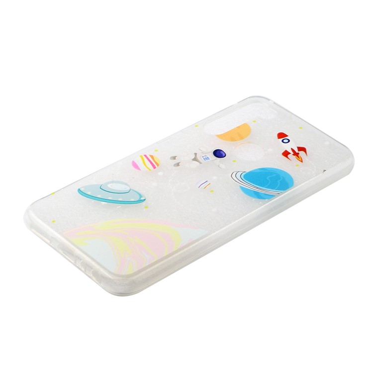 Embossing Printing TPU Cell Shell for Xiaomi Redmi Note 8 - Planets-3