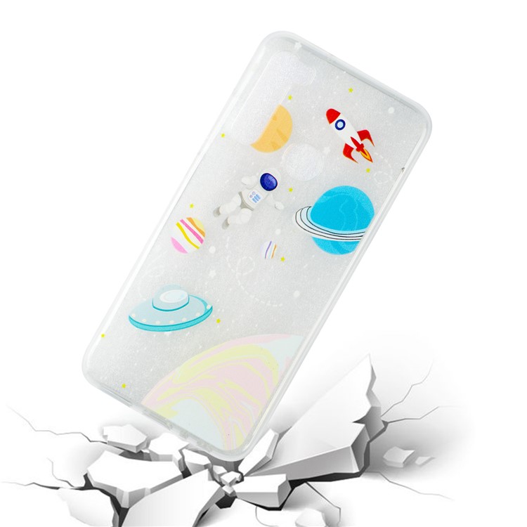 Embossing Printing TPU Cell Shell for Xiaomi Redmi Note 8 - Planets-5