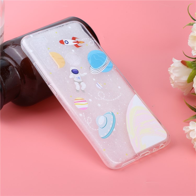 Embossing Printing TPU Cell Shell for Xiaomi Redmi Note 8 - Planets-6