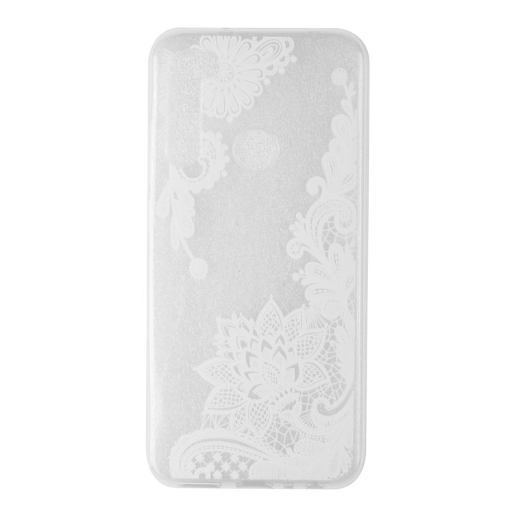 Embossing Printing TPU Cell Shell for Xiaomi Redmi Note 8 - Lace Flower-2