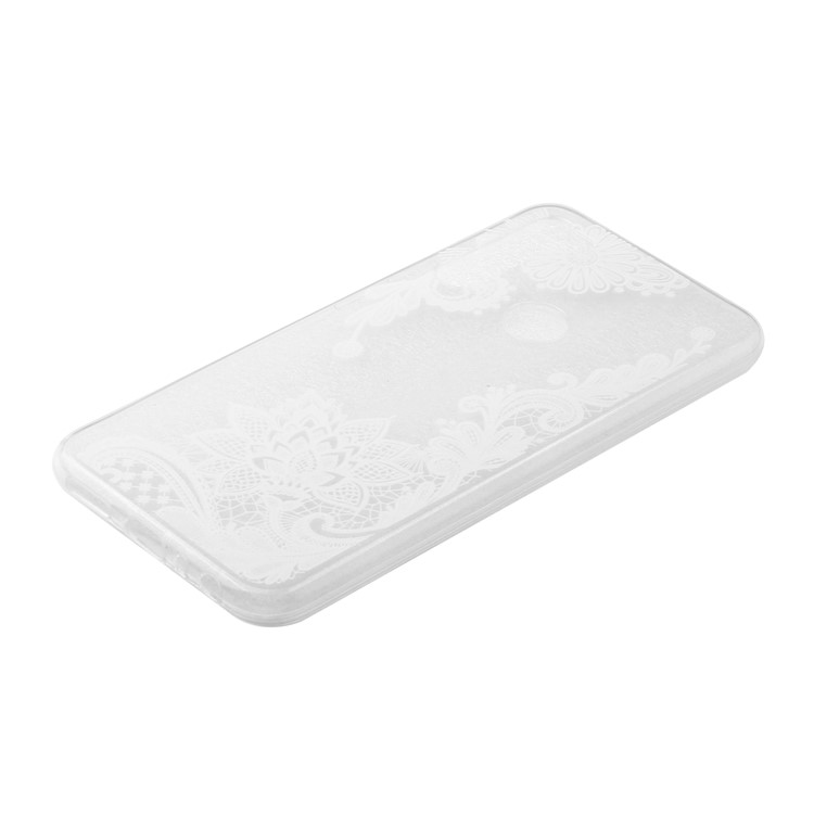 Embossing Printing TPU Cell Shell for Xiaomi Redmi Note 8 - Lace Flower-3