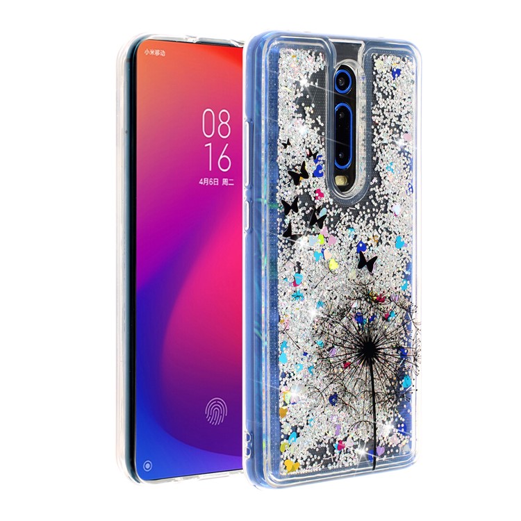 Embossed Glitter Powder Quicksand TPU Back Case for Xiaomi Redmi K20/Mi 9T/K20 Pro/Mi 9T Pro - Dandelion-3