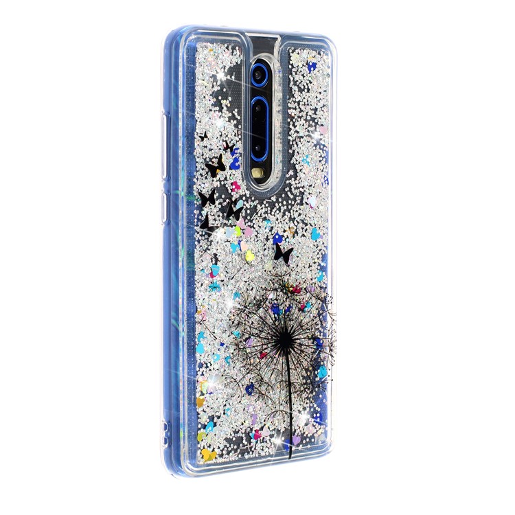 Embossed Glitter Powder Quicksand TPU Back Case for Xiaomi Redmi K20/Mi 9T/K20 Pro/Mi 9T Pro - Dandelion-4