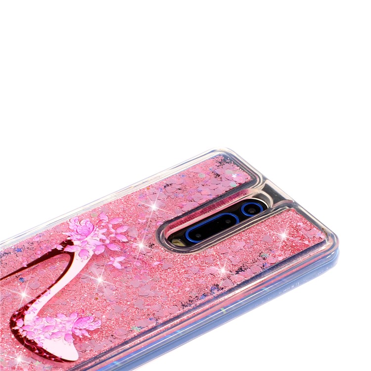 Embossed Glitter Powder Quicksand TPU Back Case for Xiaomi Redmi K20/Mi 9T/K20 Pro/Mi 9T Pro - High Heels-5