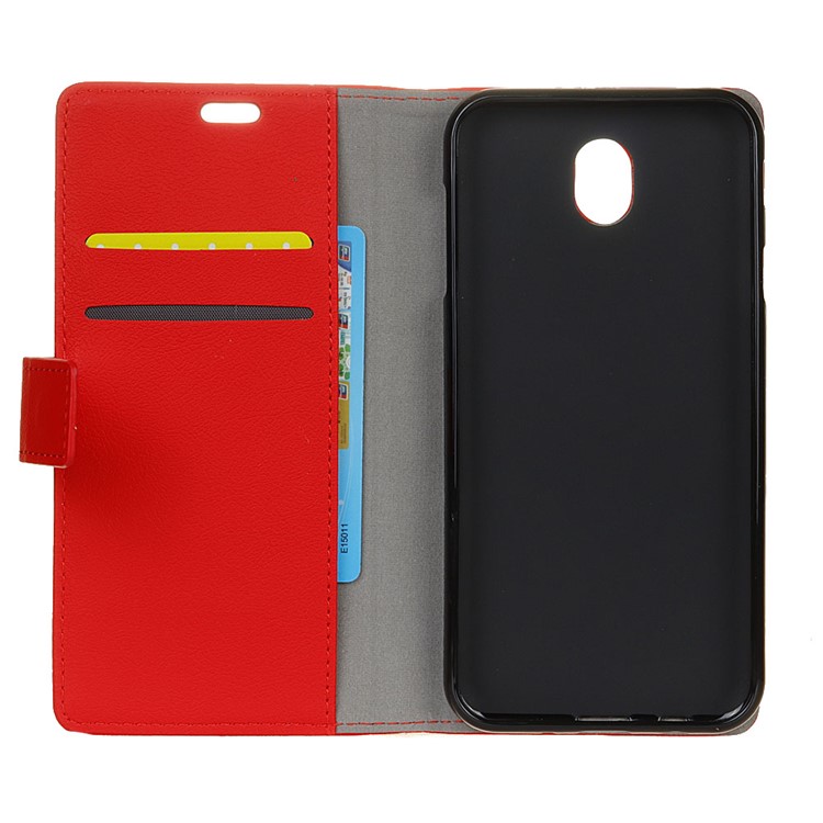 Wallet Leather Stand Phone Case for Xiaomi Redmi 8A - Red-5