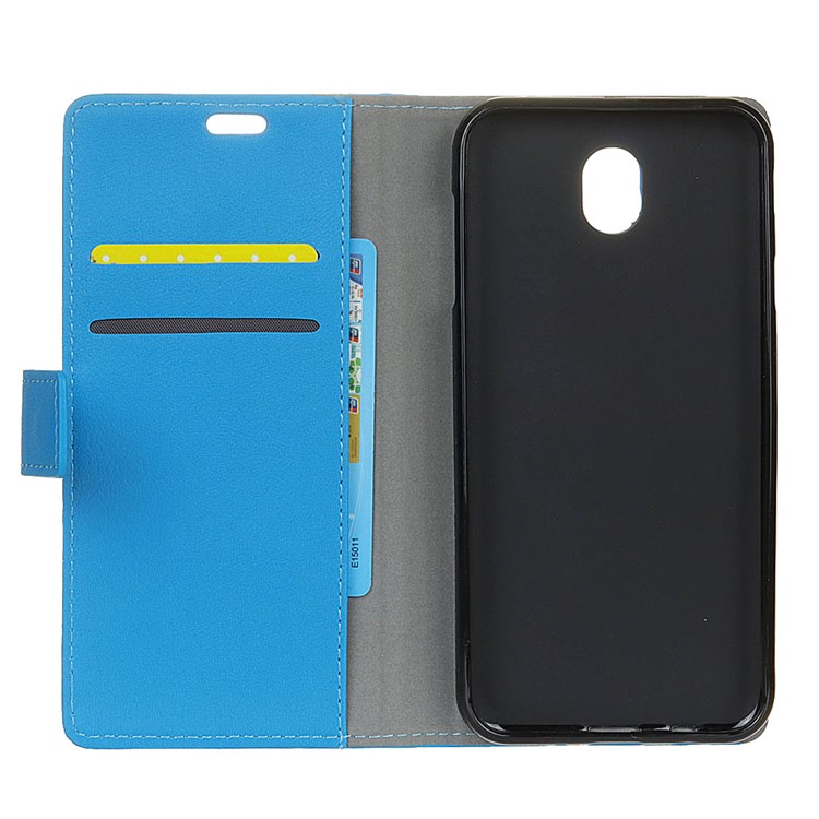 Wallet Leather Stand Phone Case for Xiaomi Redmi 8A - Blue-4