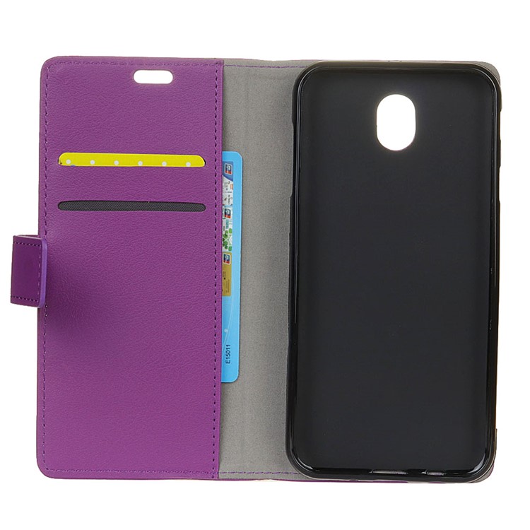Wallet Leather Stand Phone Case for Xiaomi Redmi 8A - Purple-3