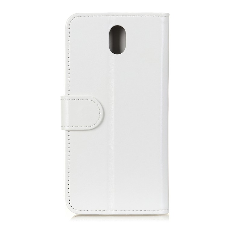 Crazy Horse Leather Wallet Case for Xiaomi Redmi 8A - White-3