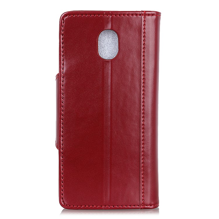 Wallet Leather Stand Case for Xiaomi Redmi 8A - Red-3
