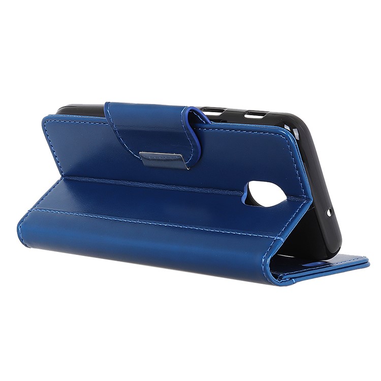 Wallet Leather Stand Case for Xiaomi Redmi 8A - Blue-4