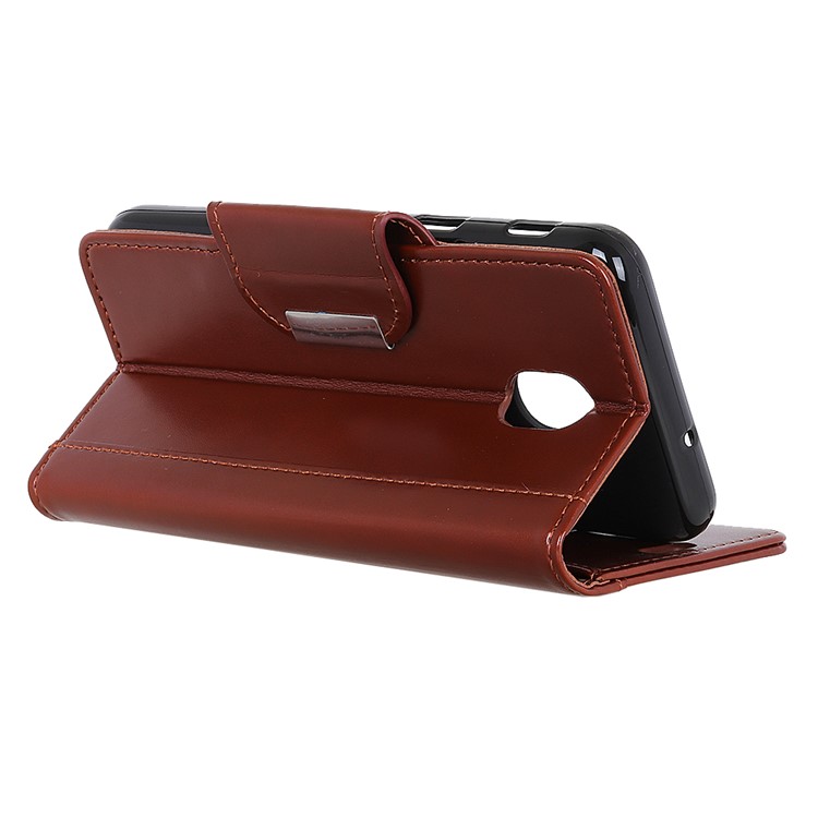Wallet Leather Stand Case for Xiaomi Redmi 8A - Brown-4