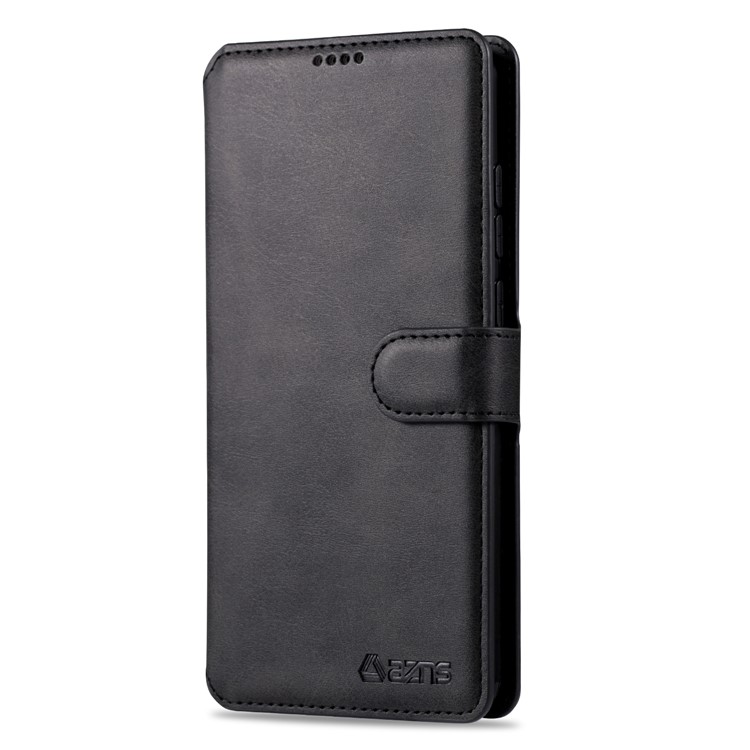 AZNS Leather Wallet Case for Xiaomi Redmi Note 8 Pro - Black-2