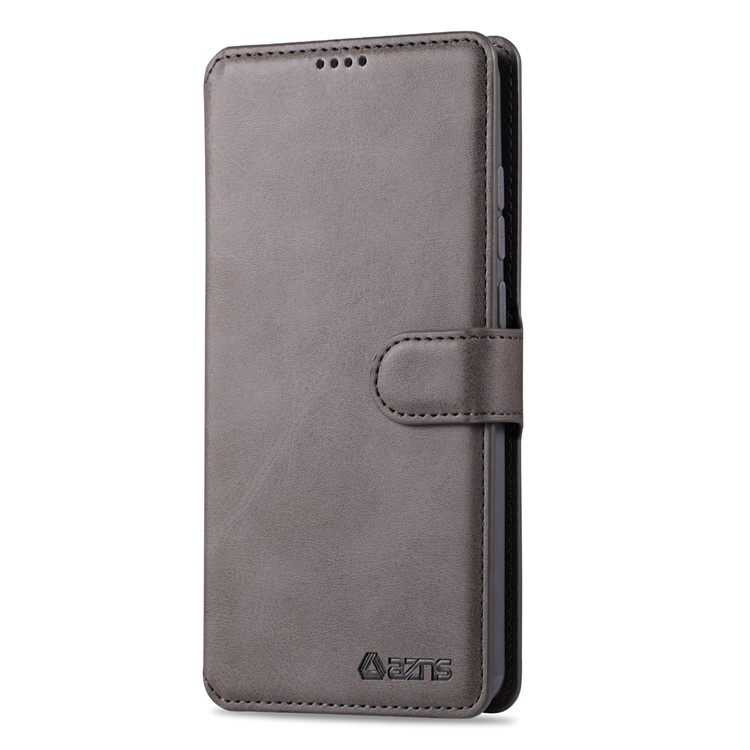 Case de Billetera de Cuero AZNS Para Xiaomi Redmi Note 8 Pro - Gris-2