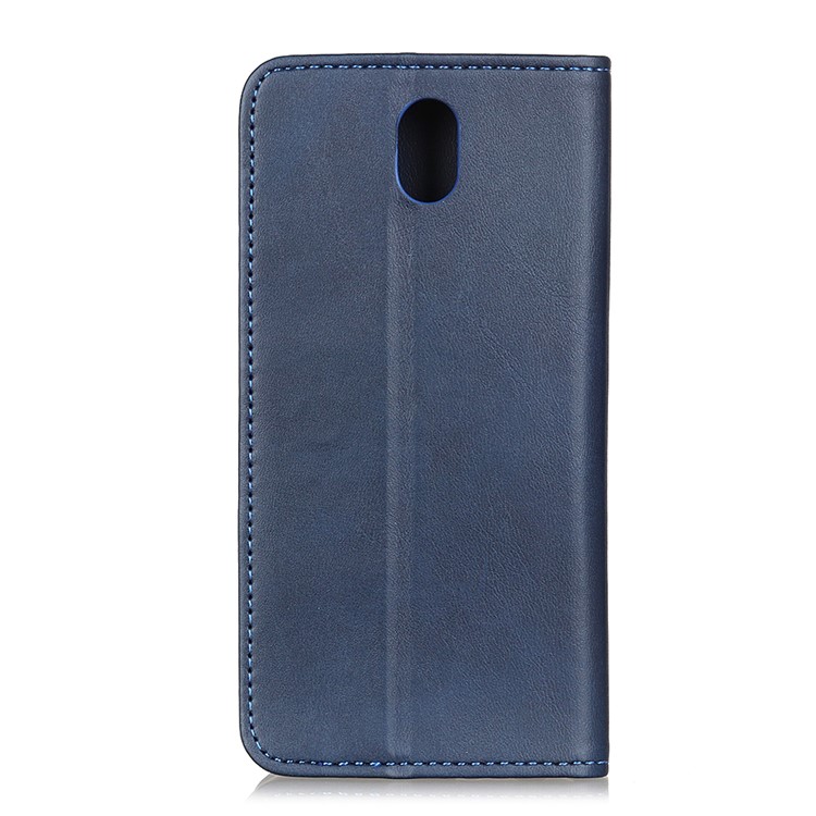 Split Leather Auto-absorbed Covering for Xiaomi Redmi 8A - Blue-7