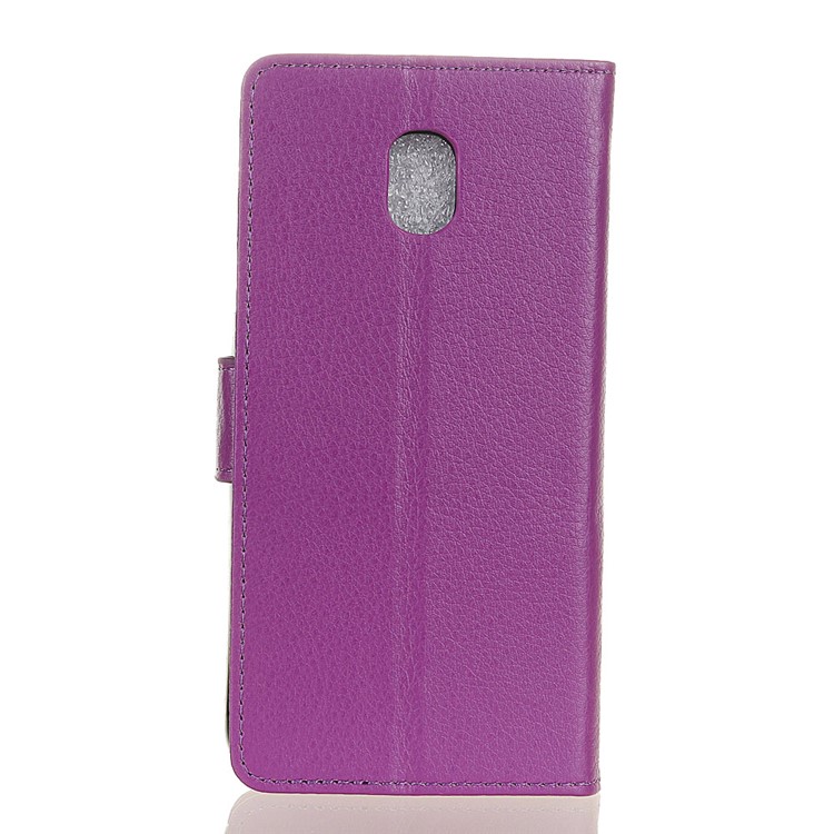 Classic Litchi Texture PU Leather Wallet Phone Shell for Xiaomi Redmi 8A - Purple-10