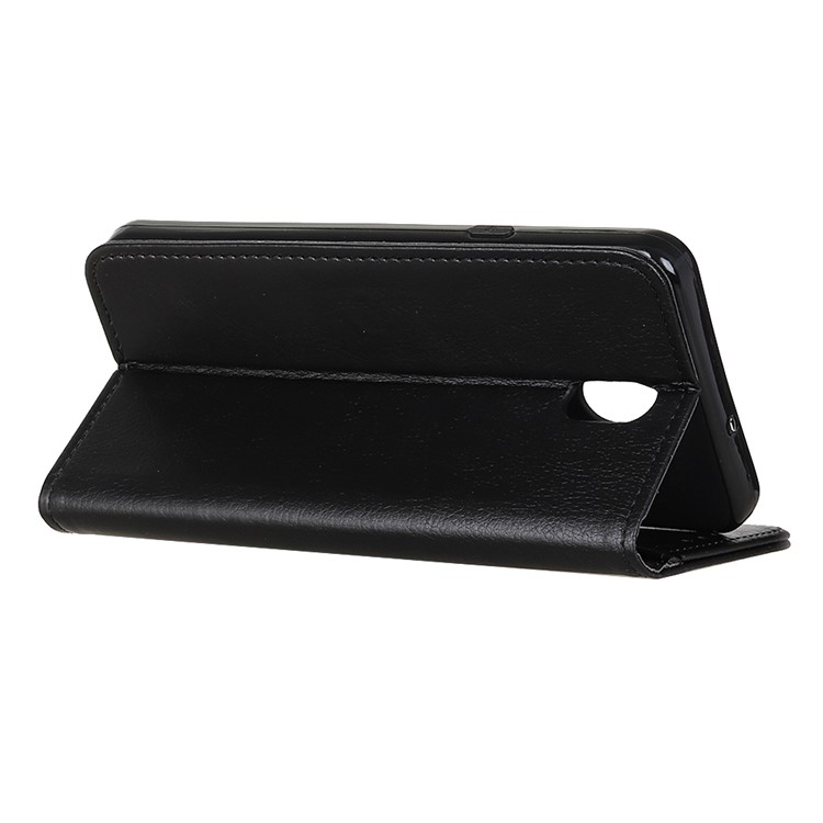 Auto-absorbed Litchi Texture Split Leather Wallet Case for Xiaomi Redmi 8A - Black-8