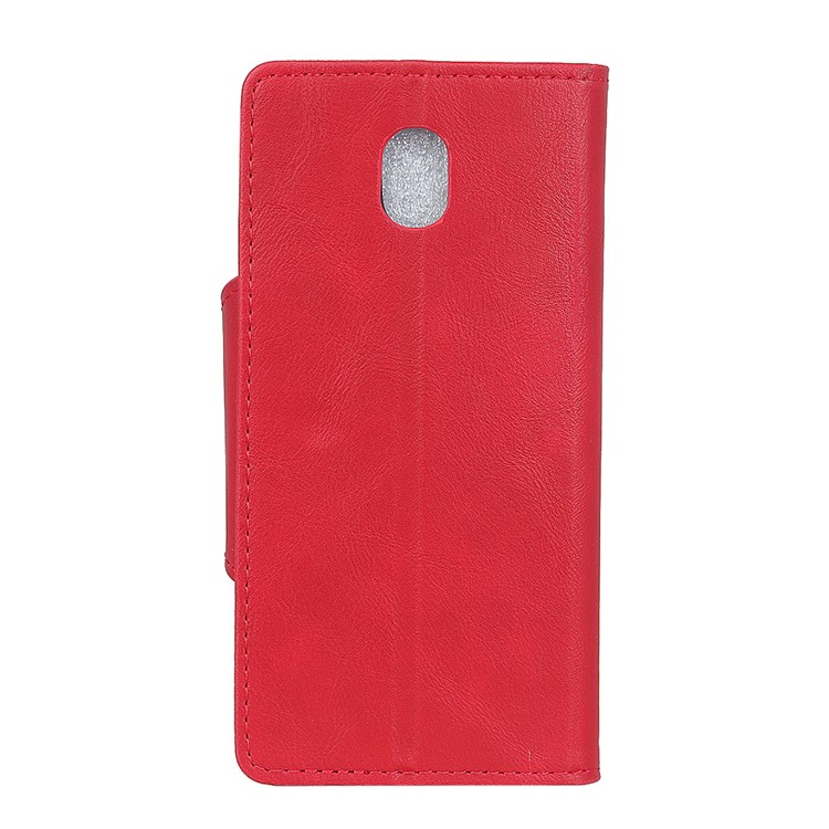 Wallet Leather Stand Case for Xiaomi Redmi 8A - Red-3