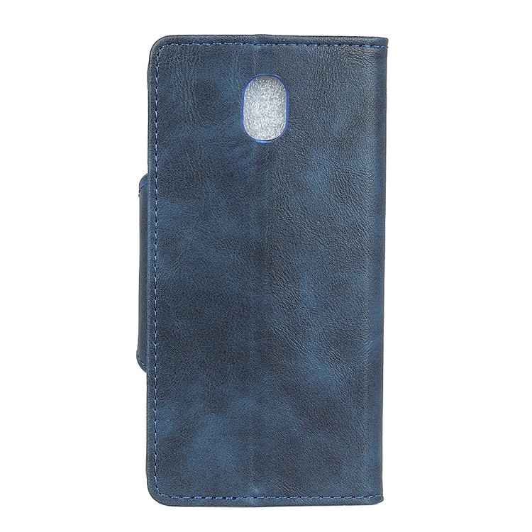 Wallet Leather Stand Case for Xiaomi Redmi 8A - Blue-3