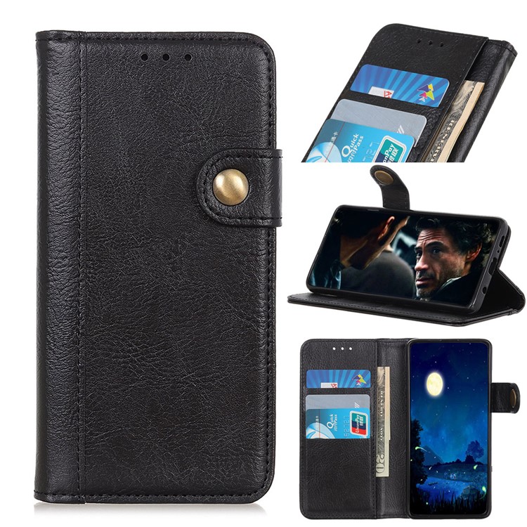 Litchi Texture Wallet Leather Stand Case for Xiaomi Redmi 8A - Black-1