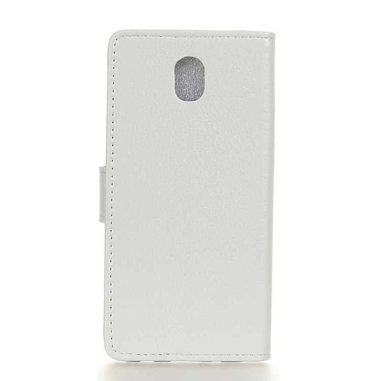 Litchi Skin Texture Leather Cover with Wallet Stand for Xiaomi Redmi 8A - White-10