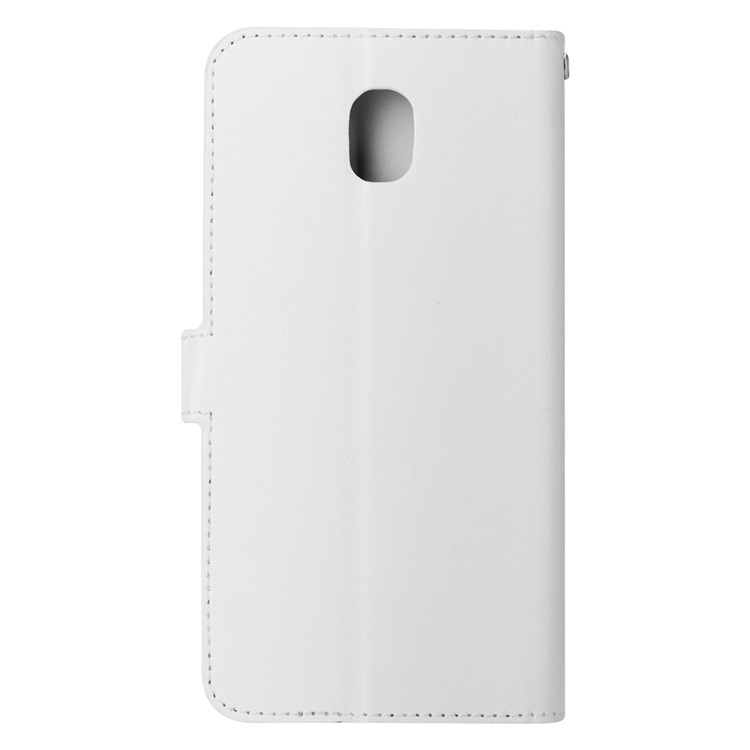 Para Xiaomi Redmi 8A Crazy Horse Textura Carteira Ficar Shell Invólucro De Couro - Branco-3