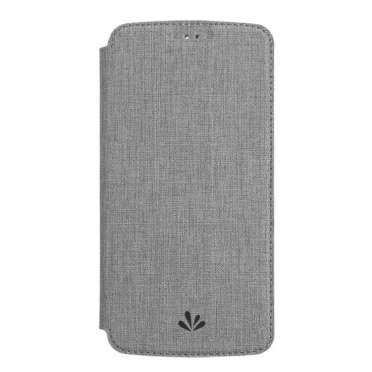 VILI DMX Cross Texture Leather Stand Case with Card Slot for Xiaomi Redmi Note 8 - Grey-14