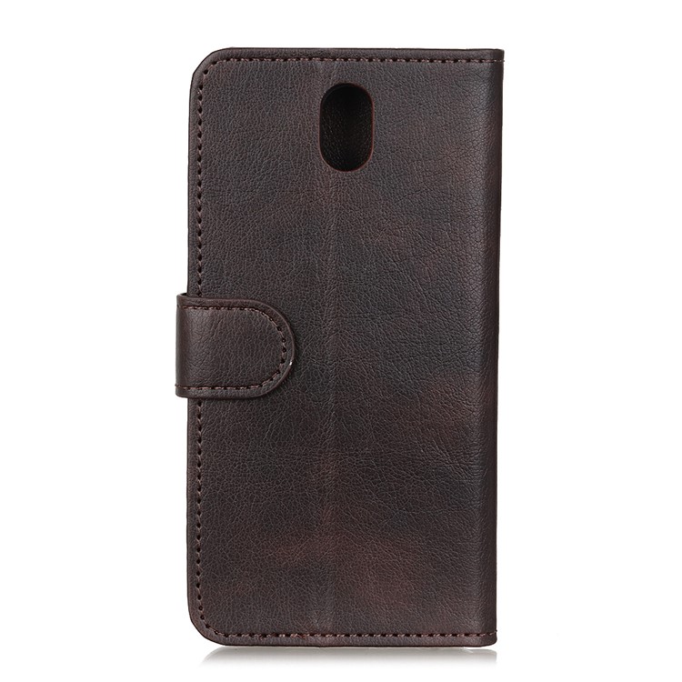 Wallet Leather Stand Case for Xiaomi Redmi 8A - Coffee-3
