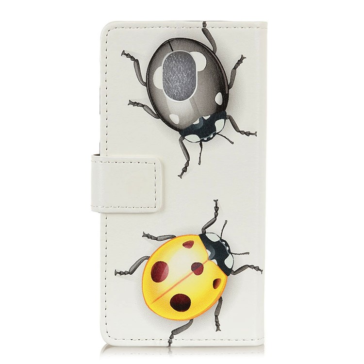 Pattern Printing Leather Wallet Case for Xiaomi Redmi 8A - Ladybug-2