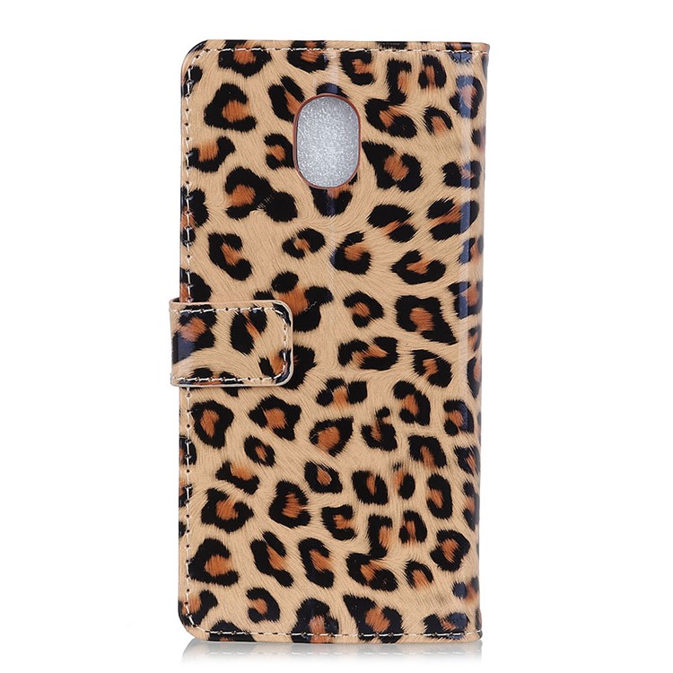 Glossy Leopard Texture Leather Wallet Phone Case for Xiaomi Redmi 8A-3