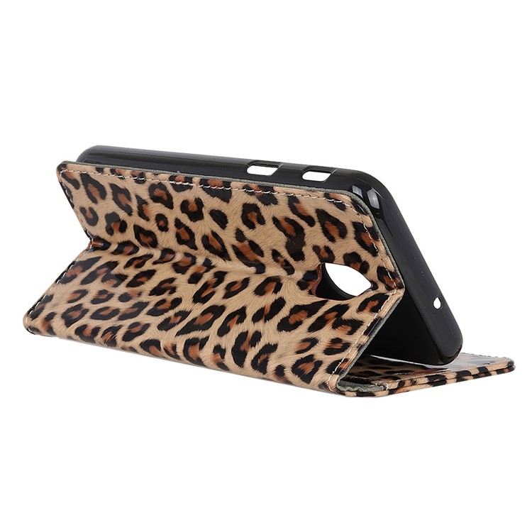 Glossy Leopard Texture Leather Wallet Phone Case for Xiaomi Redmi 8A-4