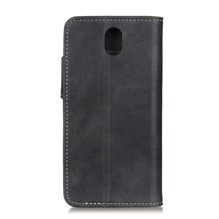 Caja Del Teléfono De La PU De Cuero S En Forma De Cartera Textura Para Xiaomi Redmi 8A - Negro-3