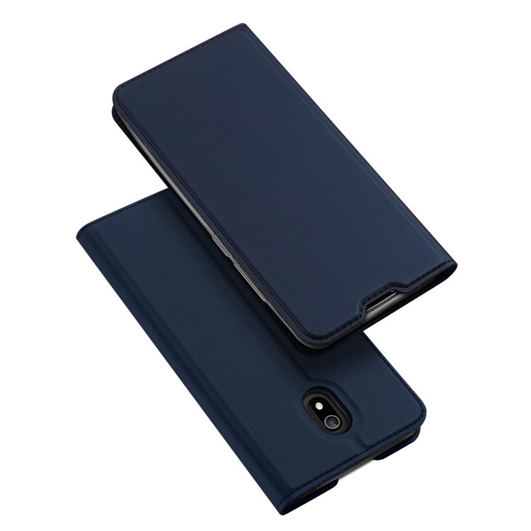DUX DUCIS Skin Pro Series Leather Card Holder Case for Xiaomi Redmi 8A - Dark Blue