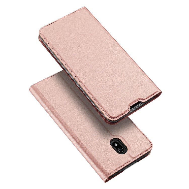 DUX DUCIS Skin Pro Series Leather Card Holder Case for Xiaomi Redmi 8A - Rose Gold