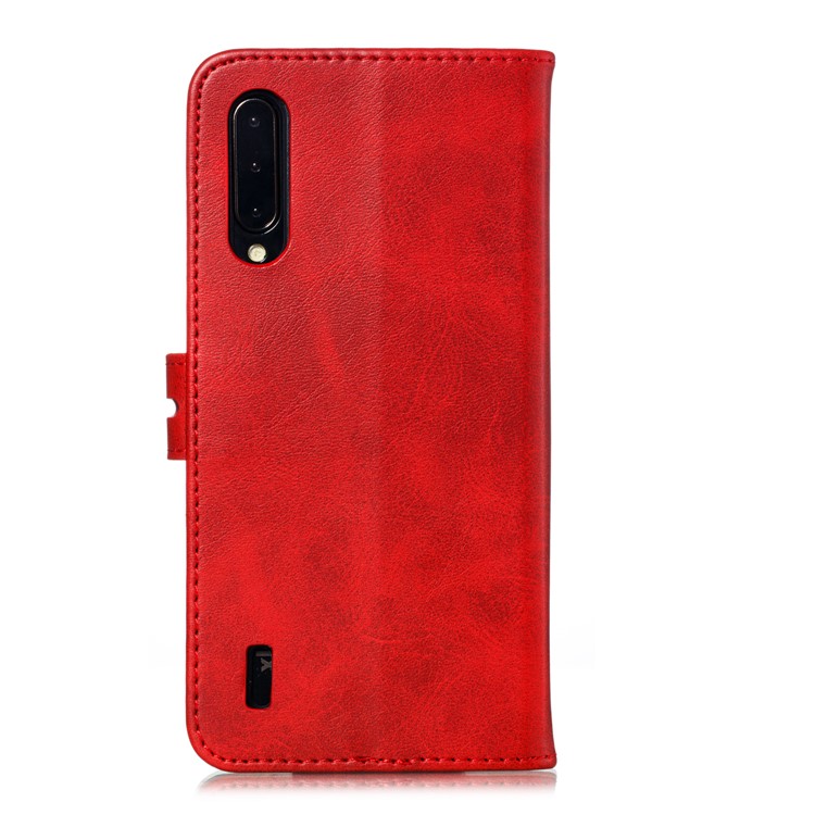 Imprinted Cat Pattern Leather Wallet Stand Case for Xiaomi Mi CC9 / Mi CC9 Meitu Edition - Red-3