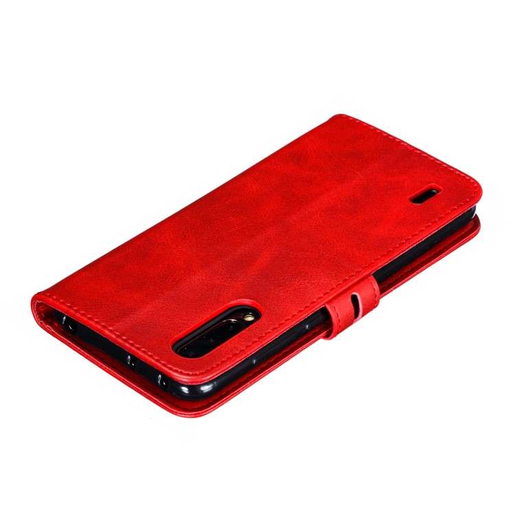 Imprinted Cat Pattern Leather Wallet Stand Case for Xiaomi Mi CC9 / Mi CC9 Meitu Edition - Red-8