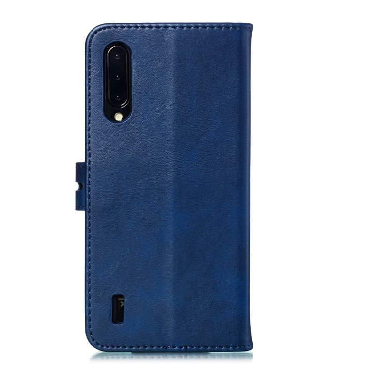 Imprinted Cat Pattern Leather Wallet Stand Case for Xiaomi Mi CC9 / Mi CC9 Meitu Edition - Blue-3
