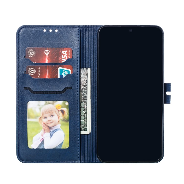 Imprinted Cat Pattern Leather Wallet Stand Case for Xiaomi Mi CC9 / Mi CC9 Meitu Edition - Blue-4