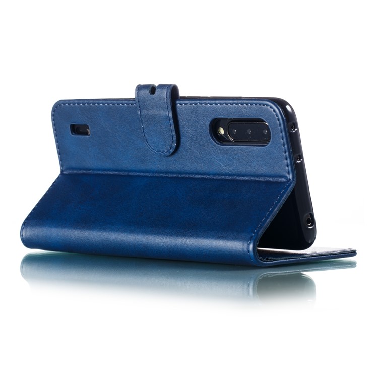 Imprinted Cat Pattern Leather Wallet Stand Case for Xiaomi Mi CC9 / Mi CC9 Meitu Edition - Blue-5