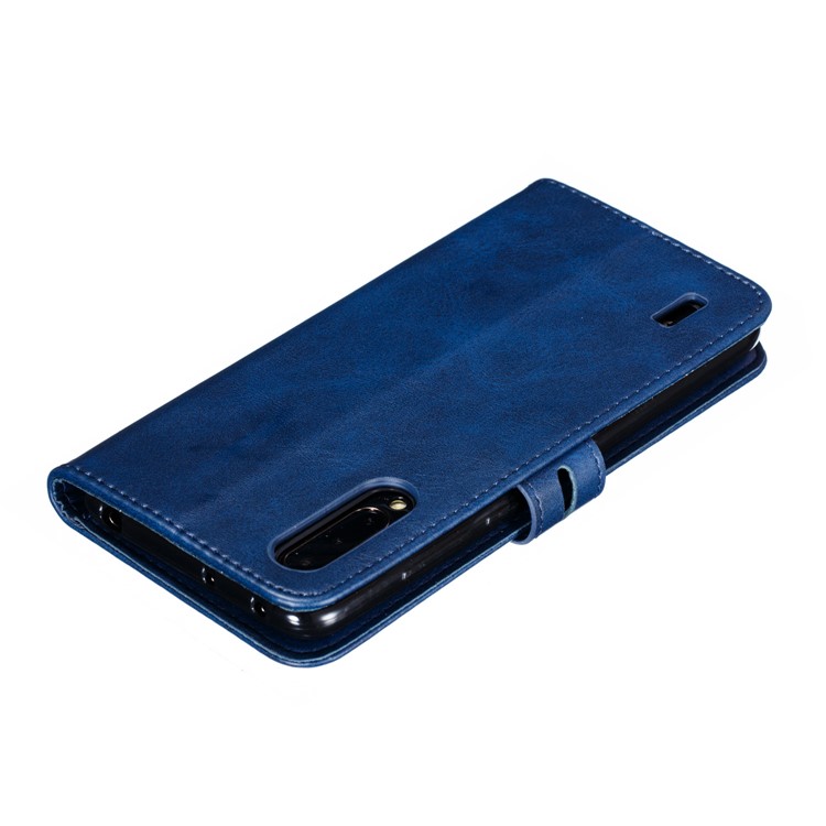 Imprinted Cat Pattern Leather Wallet Stand Case for Xiaomi Mi CC9 / Mi CC9 Meitu Edition - Blue-8