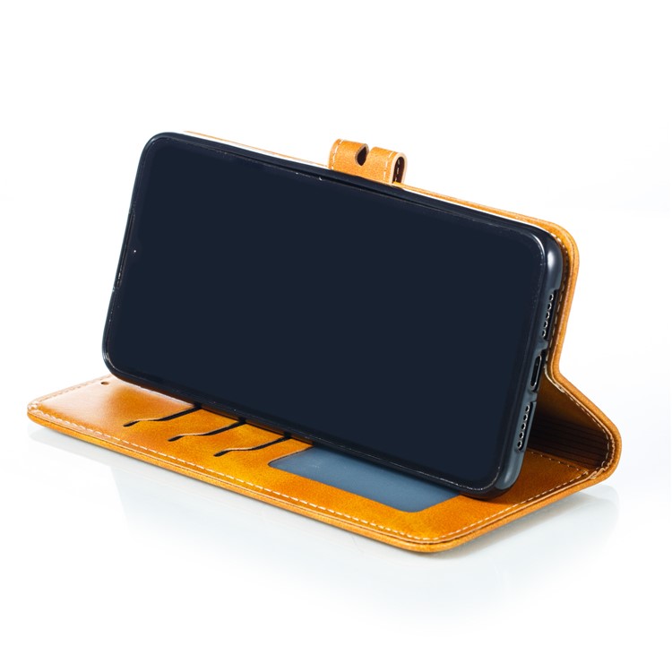 Imprinted Cat Pattern Leather Wallet Stand Case for Xiaomi Mi CC9 / Mi CC9 Meitu Edition - Brown-6