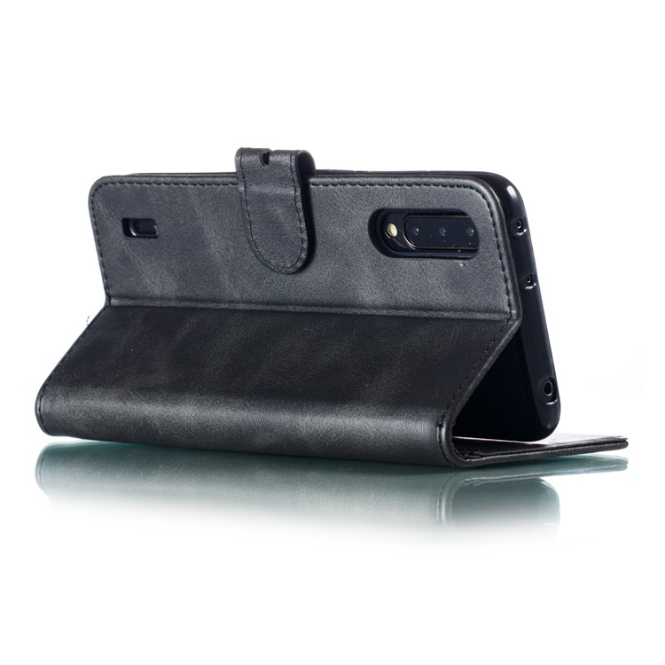 Imprinted Cat Pattern Leather Wallet Stand Case for Xiaomi Mi CC9 / Mi CC9 Meitu Edition - Black-5