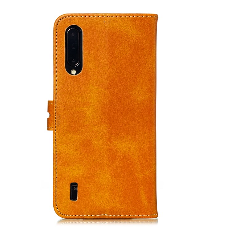 Imprinted Cat Pattern Leather Wallet Stand Casing for Xiaomi Mi CC9e / Mi A3 - Brown-3