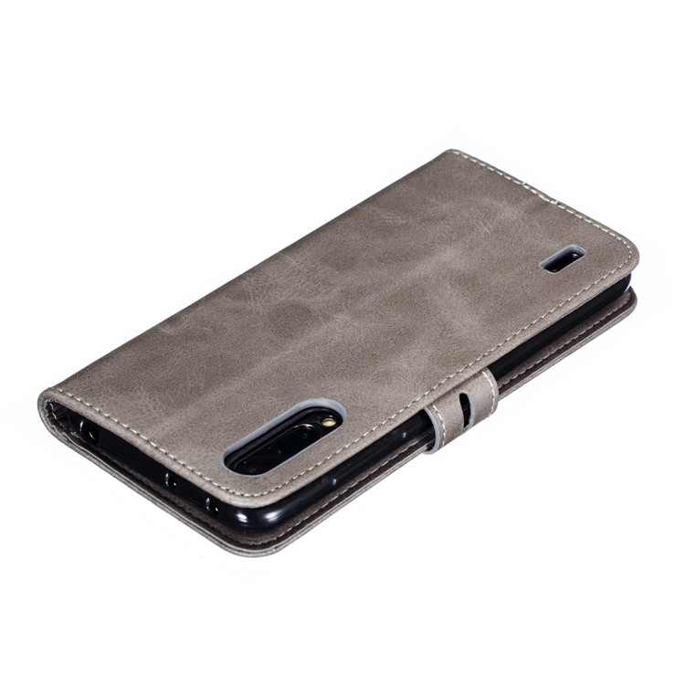 Imprinted Cat Pattern Leather Wallet Stand Casing for Xiaomi Mi CC9e / Mi A3 - Grey-8
