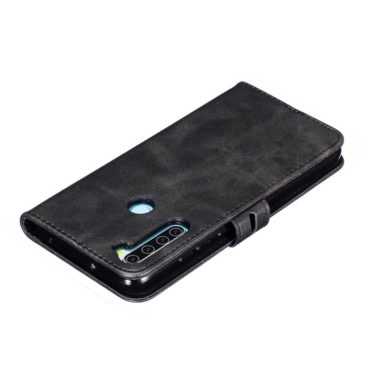 Imprinted Cat Pattern Leather Wallet Stand Case for Xiaomi Redmi Note 8 - Black-8
