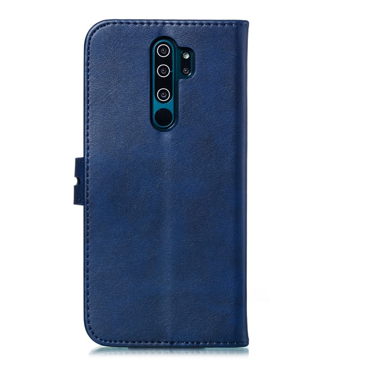 Imprinted Cat Pattern Leather Wallet Stand Case for Xiaomi Redmi Note 8 Pro - Blue-3