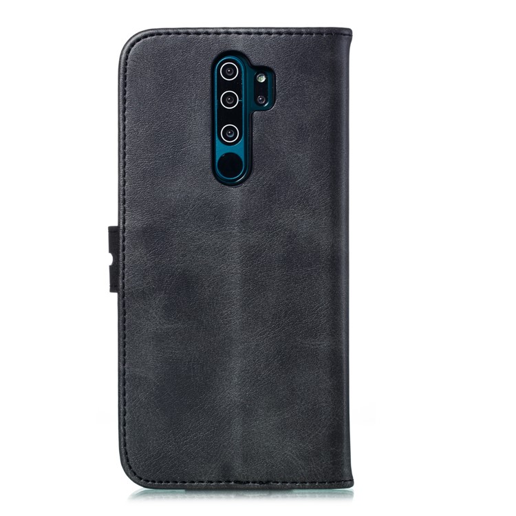 Imprinted Cat Pattern Leather Wallet Stand Case for Xiaomi Redmi Note 8 Pro - Black-3