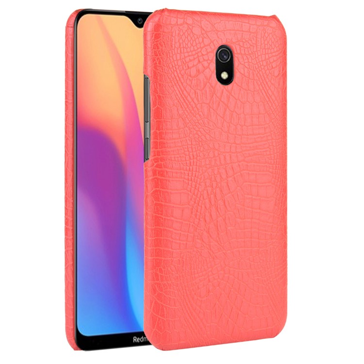 Crocodile Texture PU Leather Coated PC Phone Shell Casing for Xiaomi Redmi 8A - Red-2