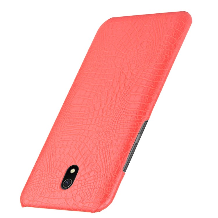 Crocodile Texture PU Leather Coated PC Phone Shell Casing for Xiaomi Redmi 8A - Red-3