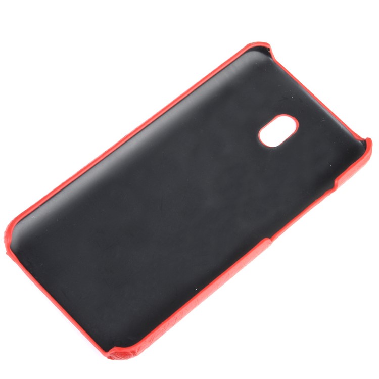 Crocodile Texture PU Leather Coated PC Phone Shell Casing for Xiaomi Redmi 8A - Red-4