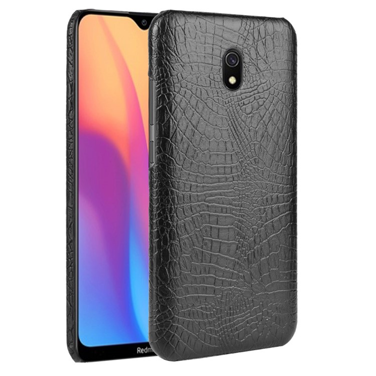 Crocodile Texture PU Leather Coated PC Phone Shell Casing for Xiaomi Redmi 8A - Black-2